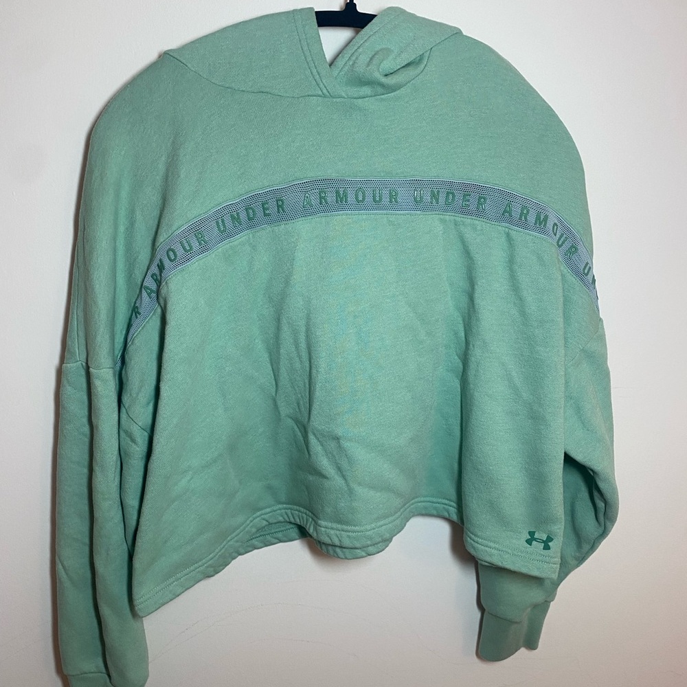Women’s Cropped Green Size Medium Hoodie